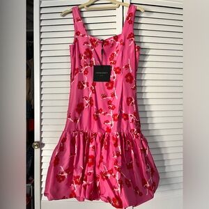 Cynthia Rowley Taffeta Smocked Back Dress